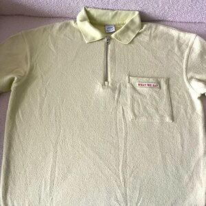 Zara What We Say terrycloth tennis polo shirt